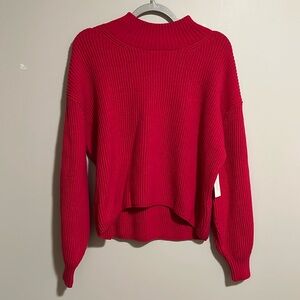 NWT Pink Rose Mockneck Sweater